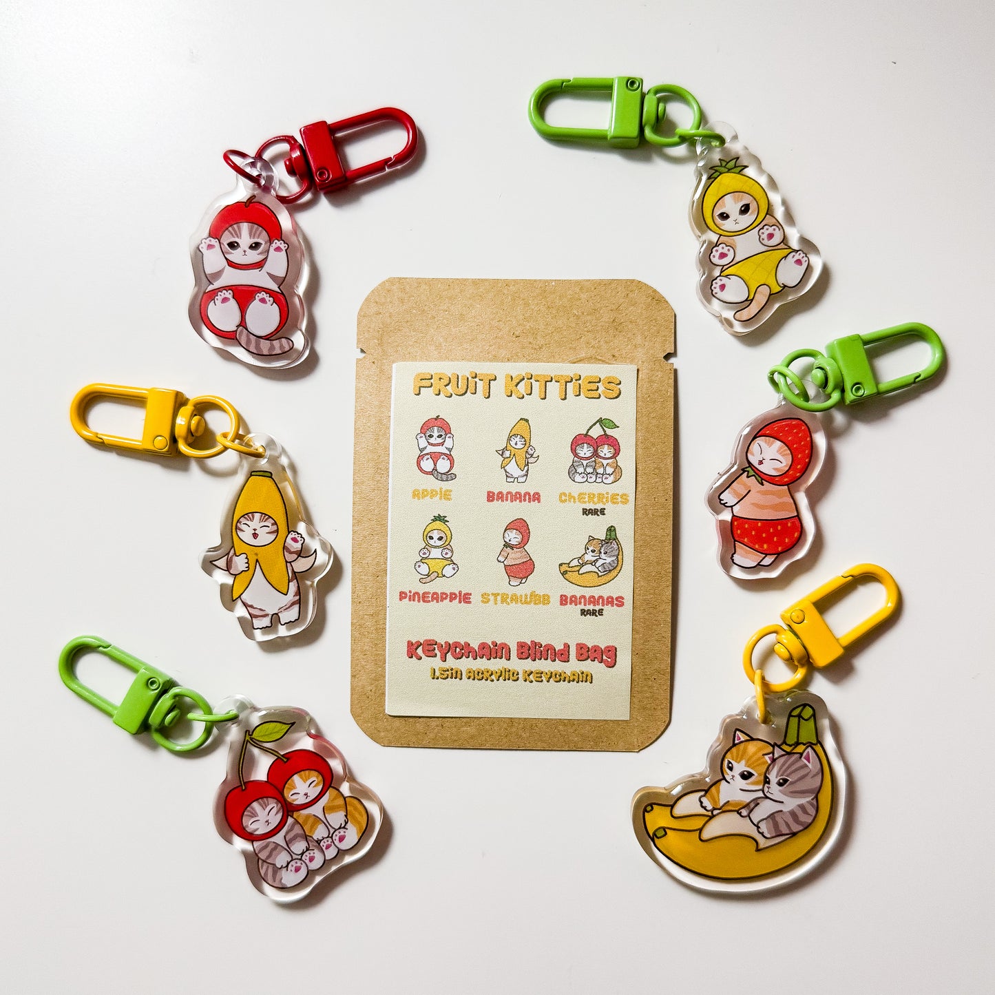 Fruit Kitties Keychain Blind Bag
