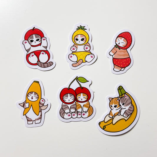 Fruit Kitty Stickers