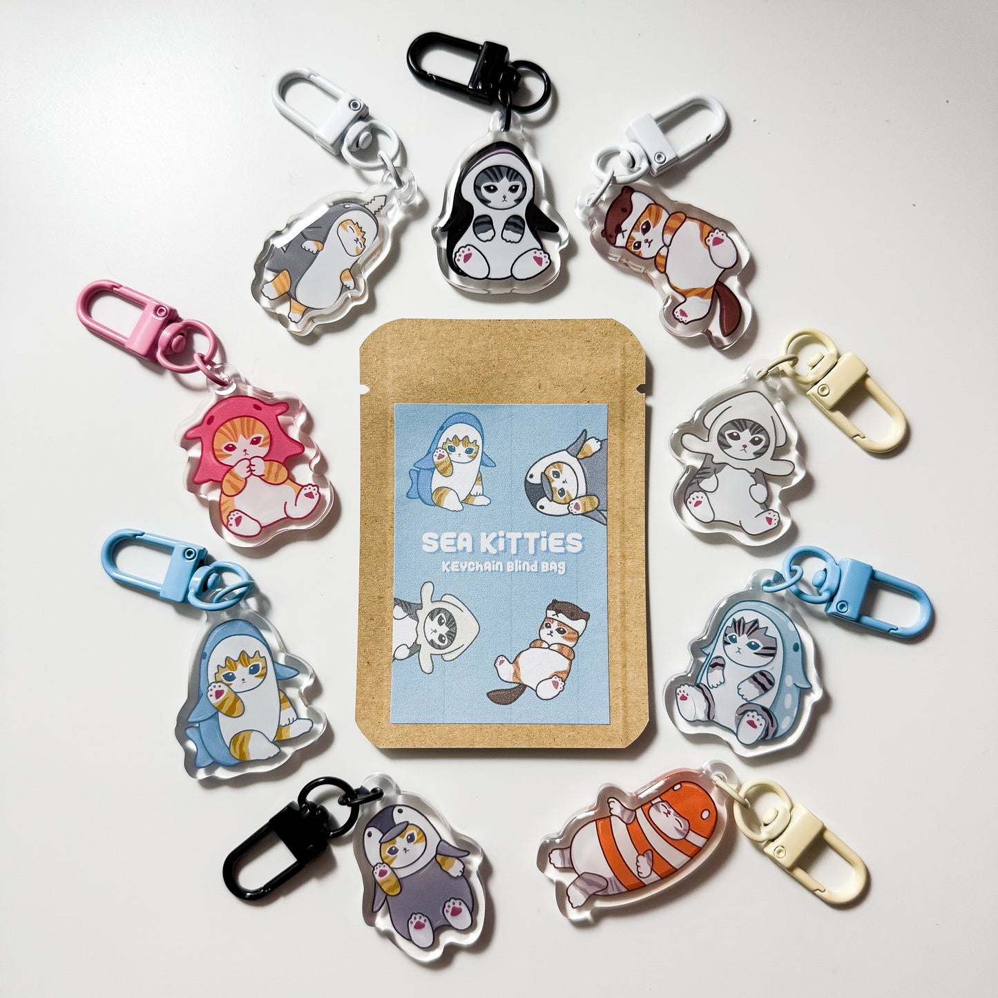 Sea Kitties Keychain Blind Bag