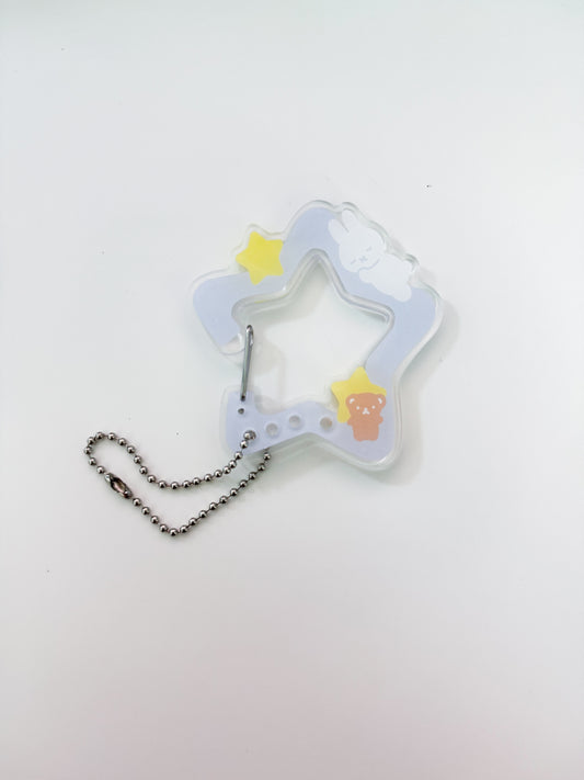 Sleepy Bunny Trinket Carabiner