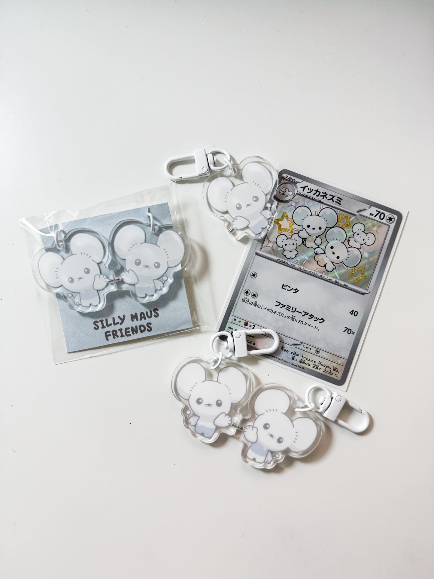 Silly Maus Friends Keychain