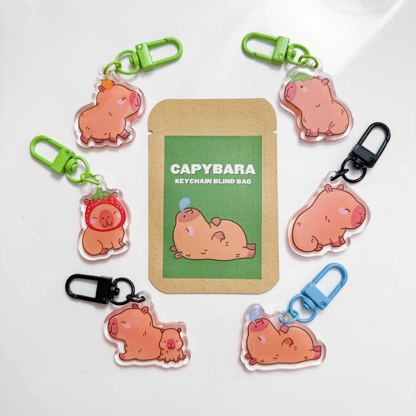 Capybara Keychain Blind Bag