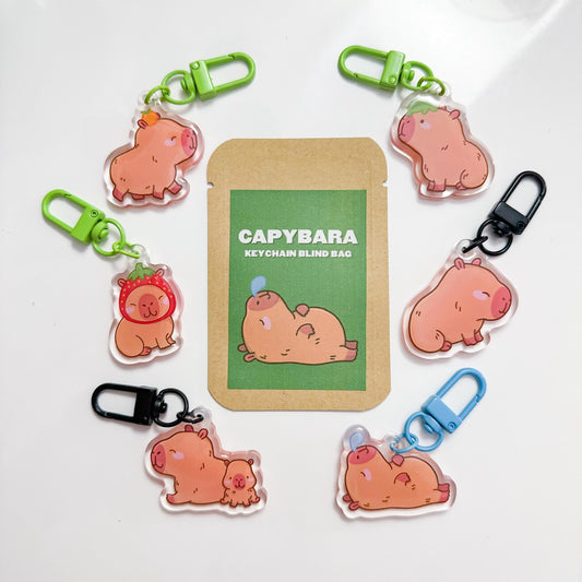 Capybara Keychain Blind Bag