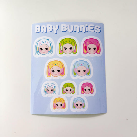 Baby Bunnies Sticker Sheet