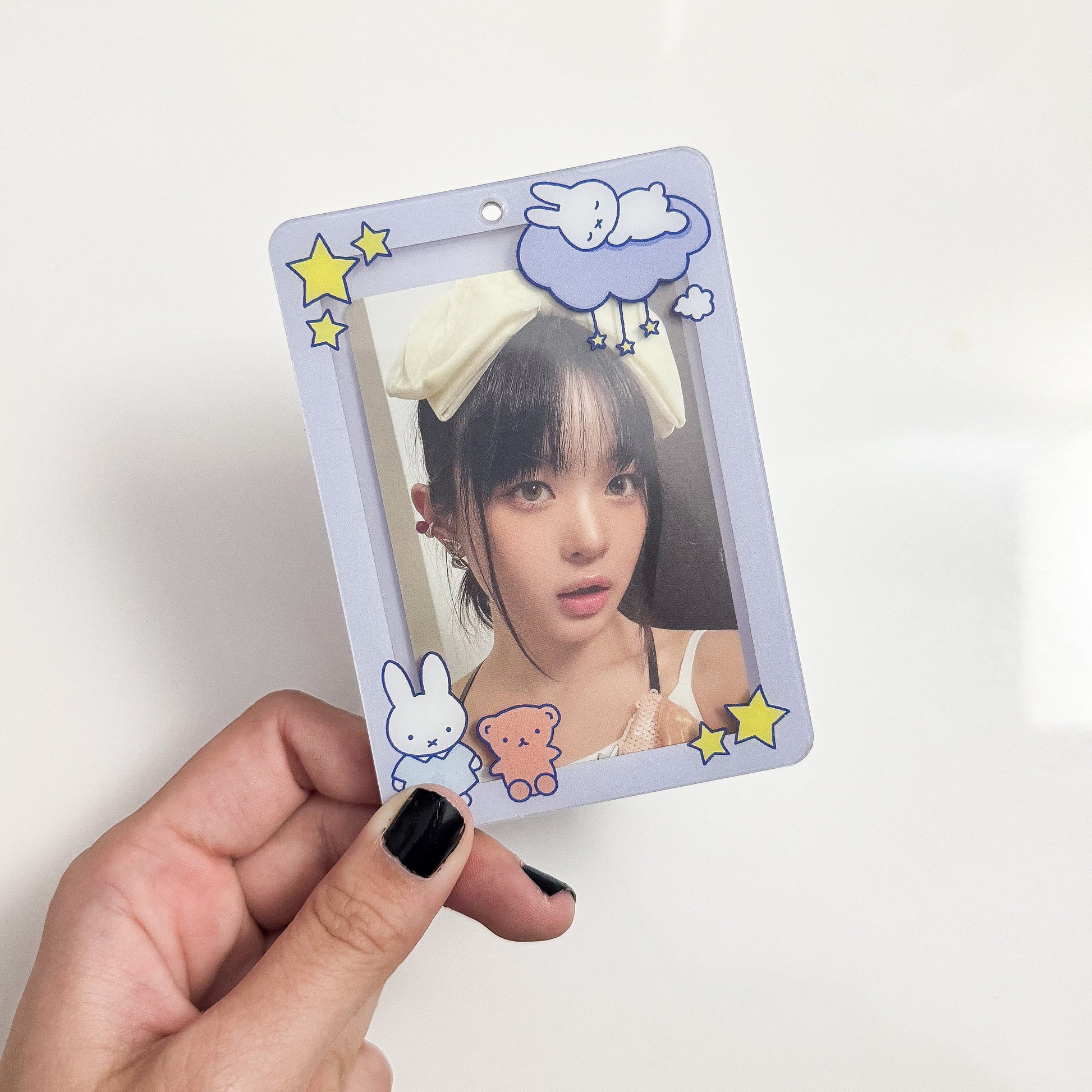 Sleepy Bunny Photocard Holder Keychain