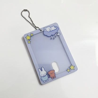 Sleepy Bunny Photocard Holder Keychain