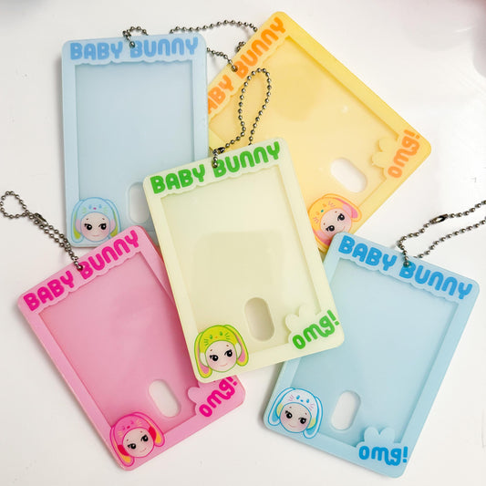 Baby Bunny Photocard Holder Keychain