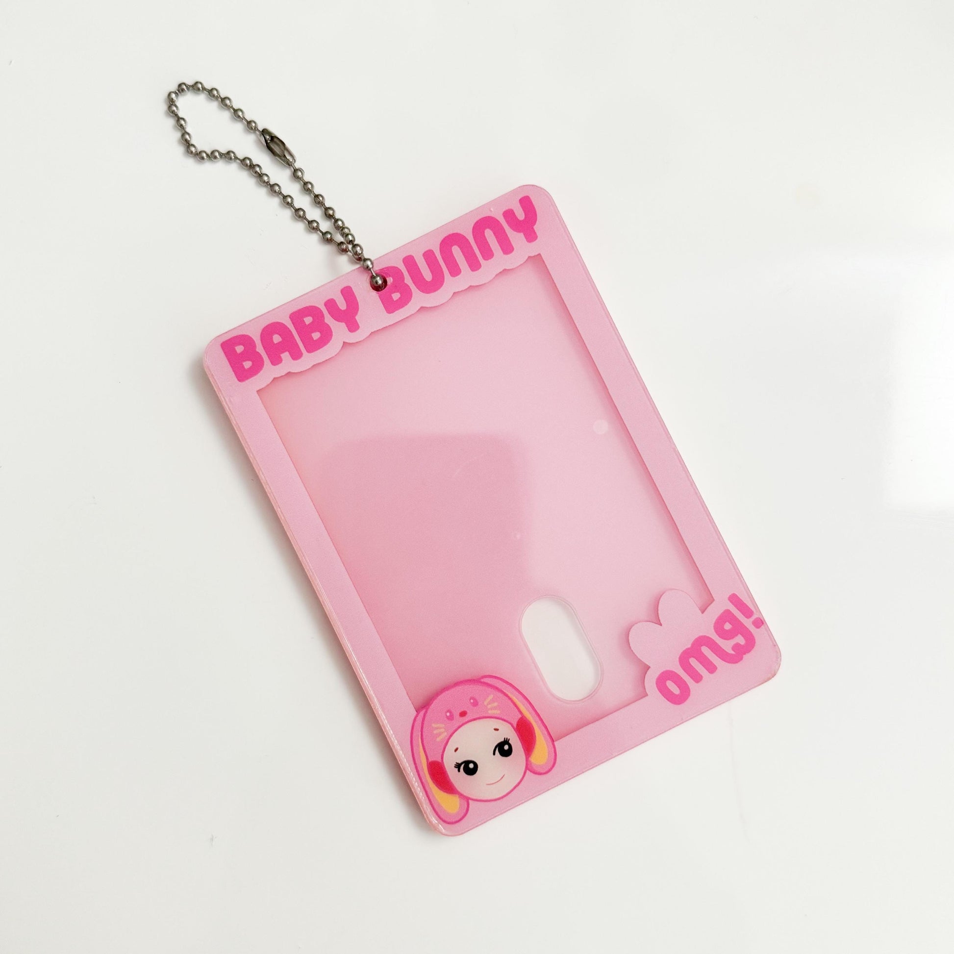 Baby Bunny Photocard Holder Keychain