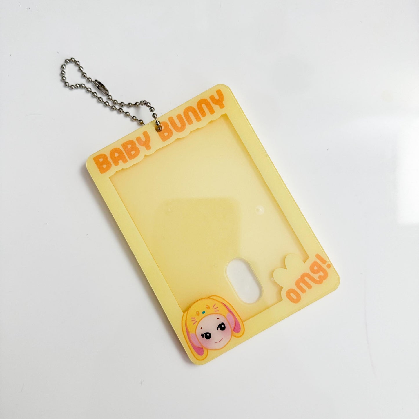 Baby Bunny Photocard Holder Keychain