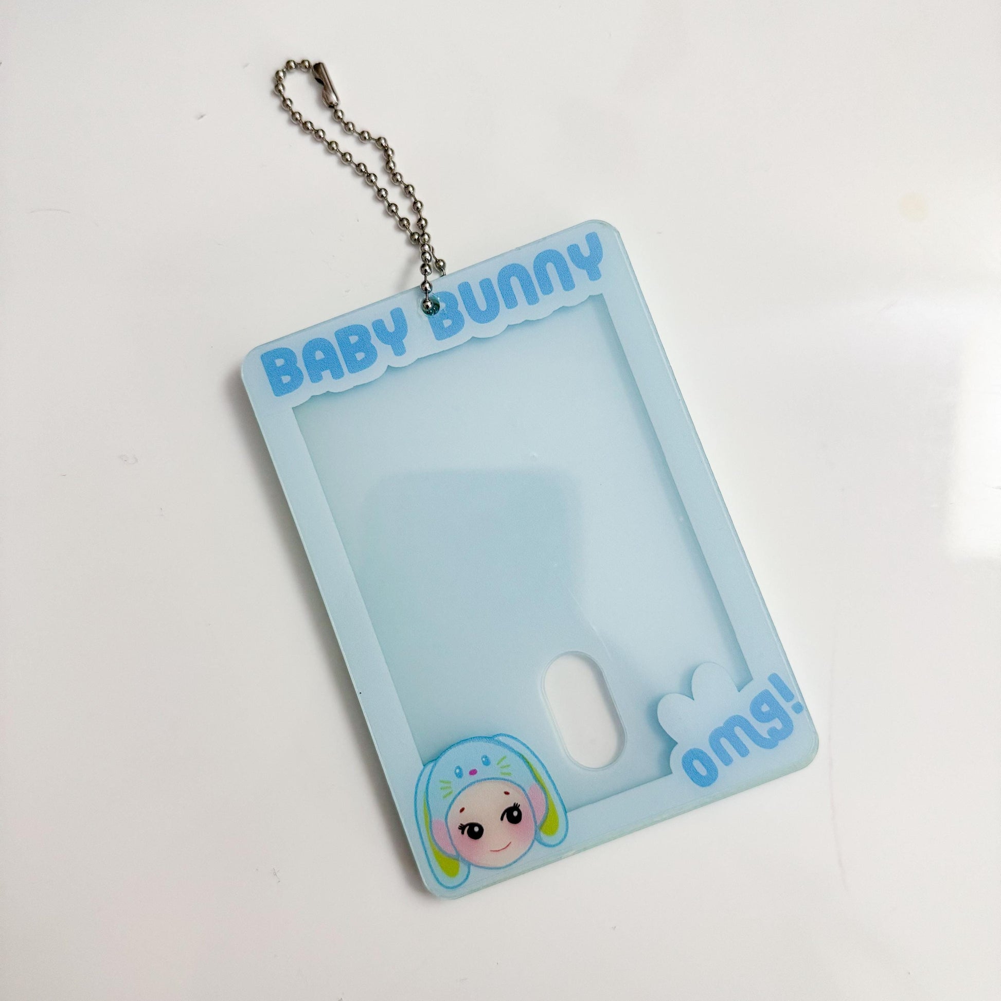 Baby Bunny Photocard Holder Keychain