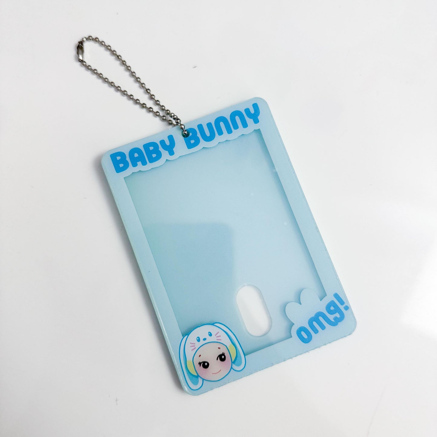 Baby Bunny Photocard Holder Keychain