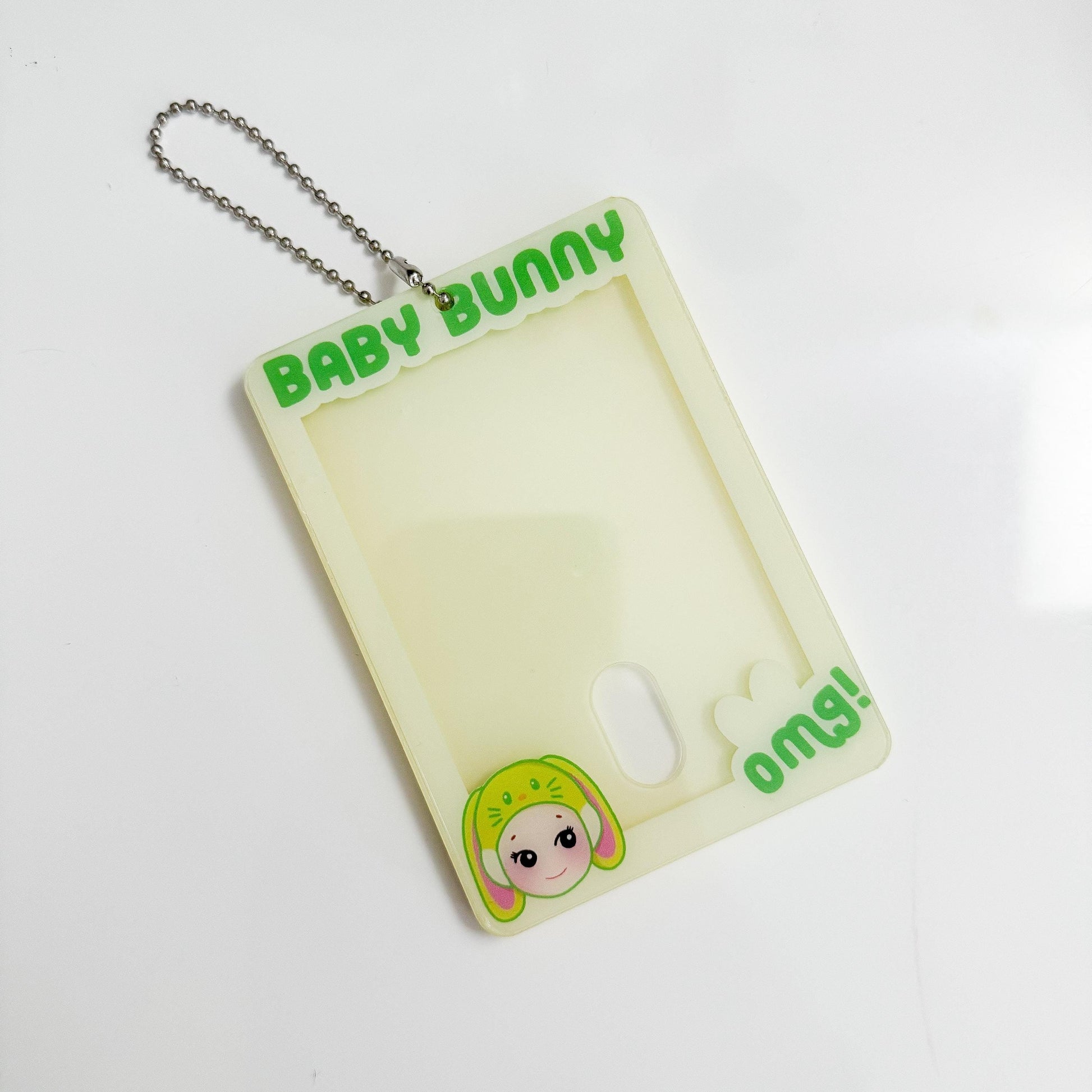 Baby Bunny Photocard Holder Keychain